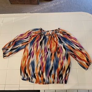 Chico’s NWT Sz 2 Top 3/4 Sleeve